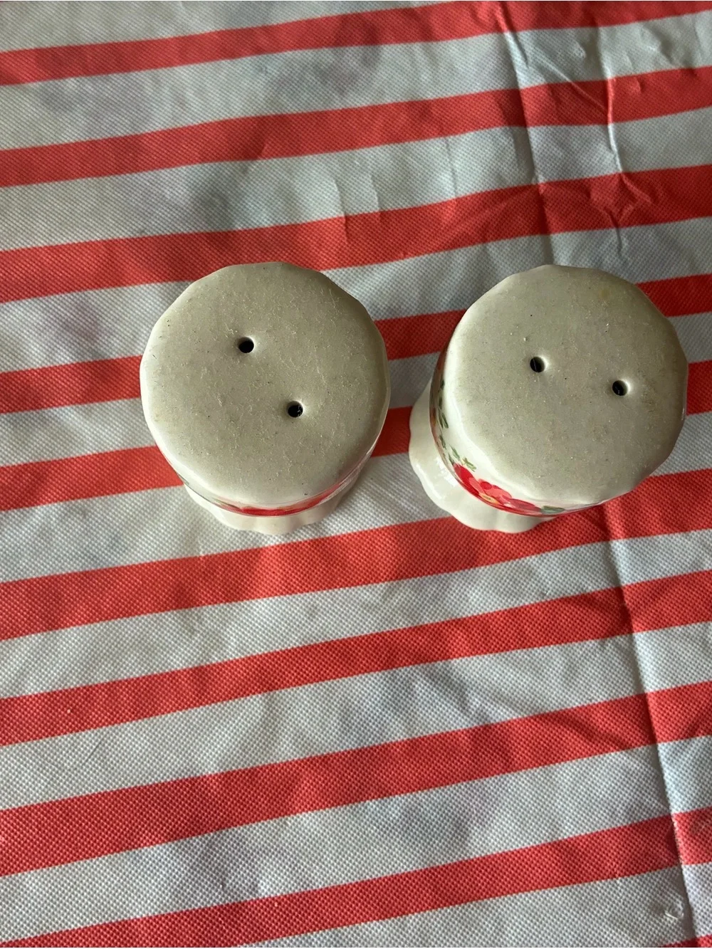 The Pioneer Woman Floral Red and Green Ceramic Salt & Pepper Shakers
